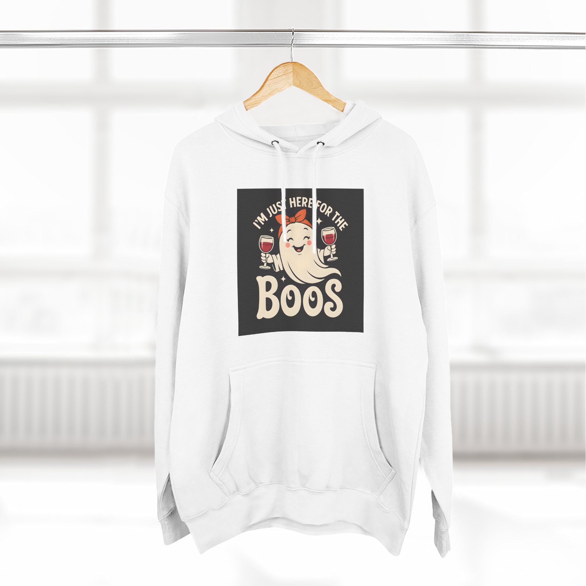 Halloween Fleece Hoodie, Cozy Ghost Design, Perfect for Fall Gatherings, Great Gift for Halloween Lovers, Boo Theme Apparel, Spooky [...]