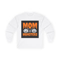 Unisex Long Sleeve Tee, Mom of Monsters Halloween Shirt, Spooky Season Apparel, Fall Festival Outfit, Halloween Gift for Moms