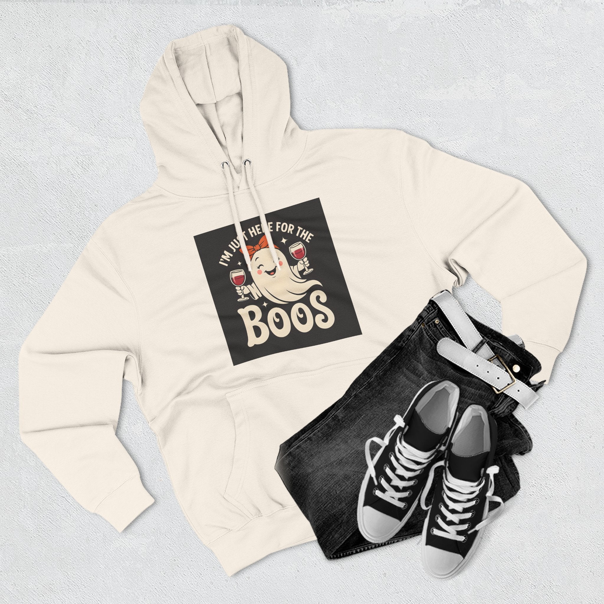 Halloween Fleece Hoodie, Cozy Ghost Design, Perfect for Fall Gatherings, Great Gift for Halloween Lovers, Boo Theme Apparel, Spooky [...]