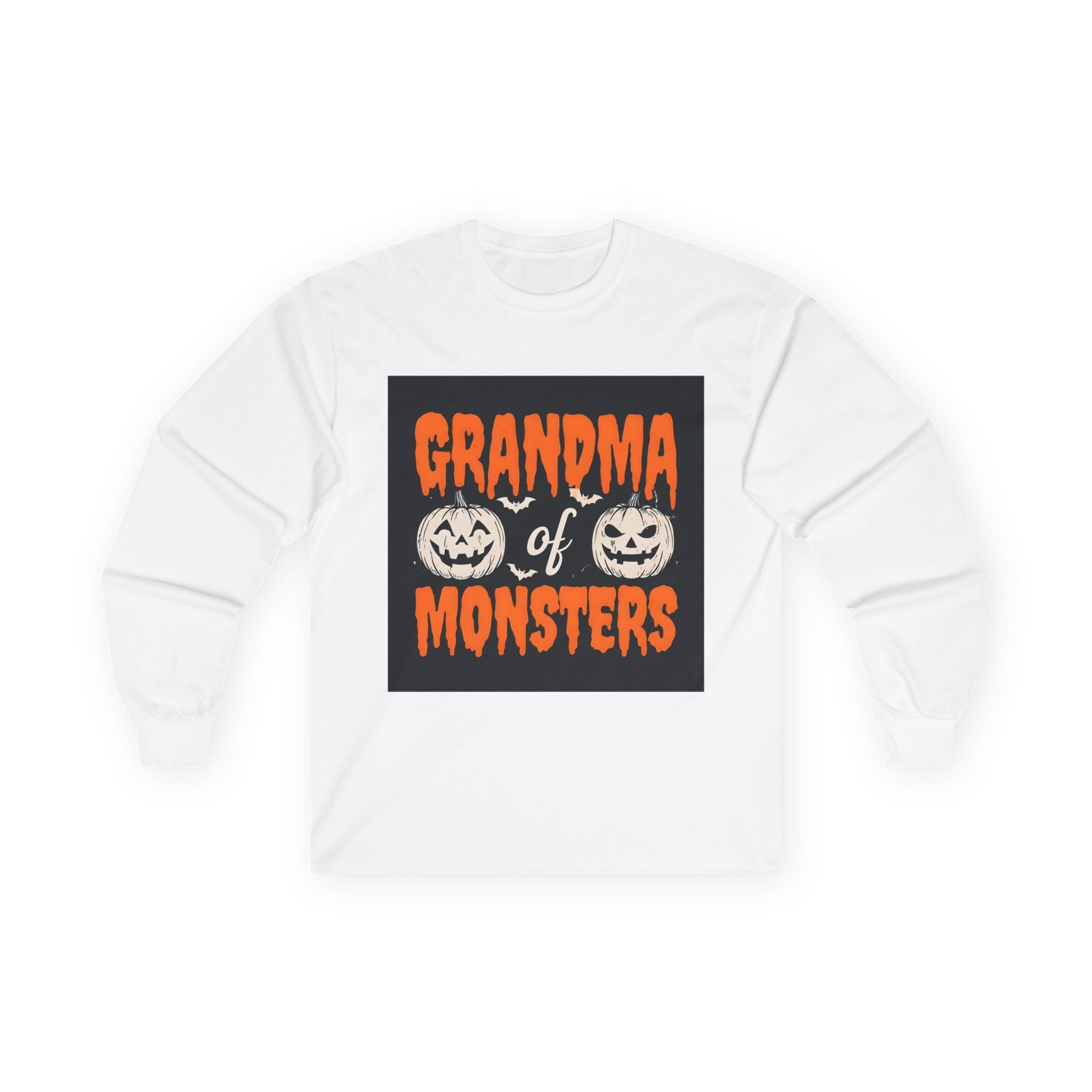 Grandma of Monsters Long Sleeve Tee - Perfect for Halloween, Gift for Grandmothers, Cozy Fall Apparel, Spooky Season Fashion, Funny [...]