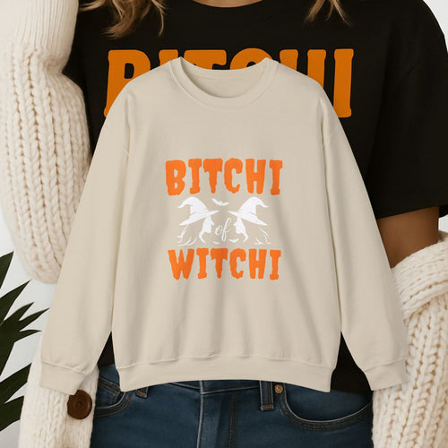 BITCHI WITCHI Unisex Heavy Blend Crewneck Sweatshirt, Trendy Sweatshirt, Halloween Apparel, Witchy Vibe Clothing, Cozy Gift for Her, [...]