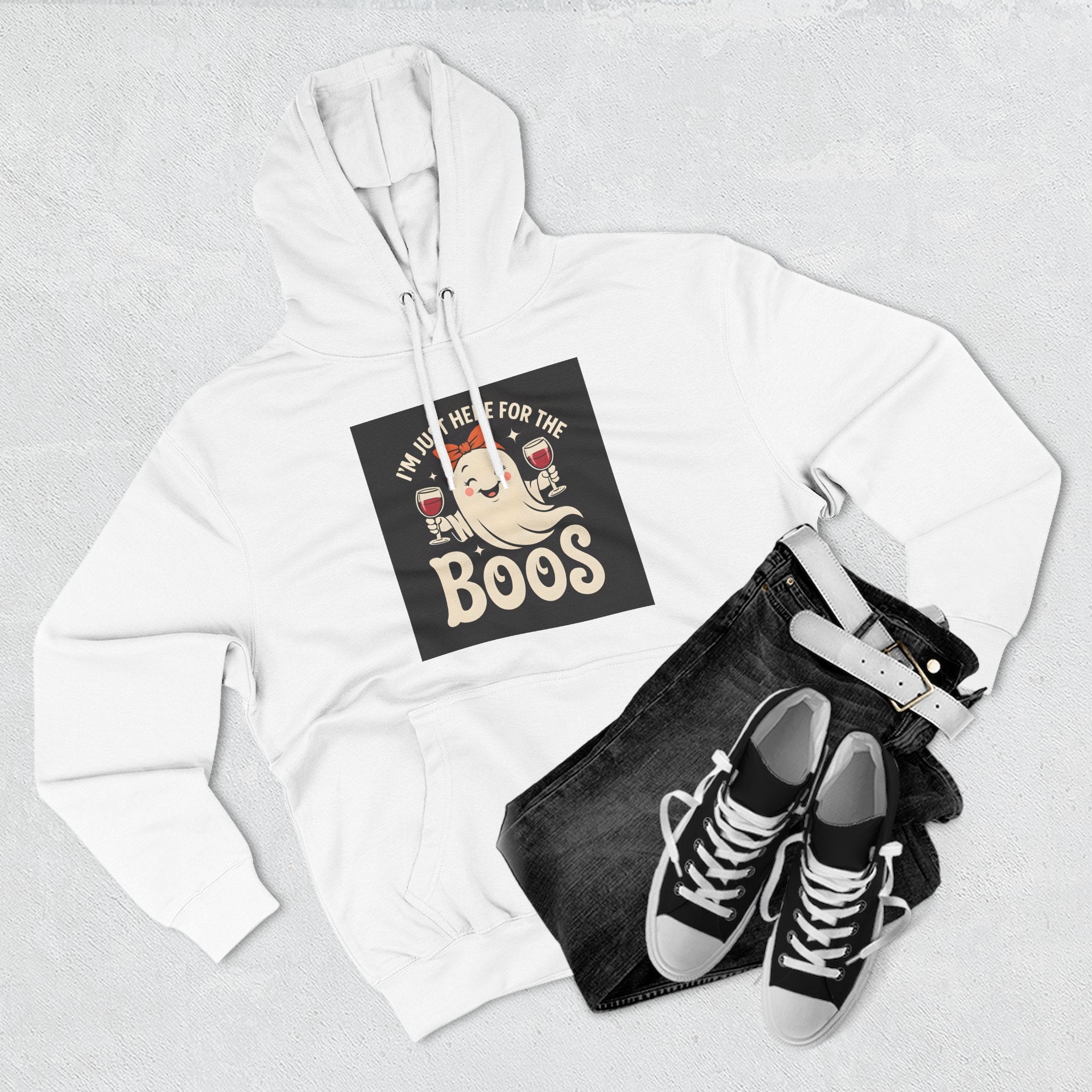 Halloween Fleece Hoodie, Cozy Ghost Design, Perfect for Fall Gatherings, Great Gift for Halloween Lovers, Boo Theme Apparel, Spooky [...]
