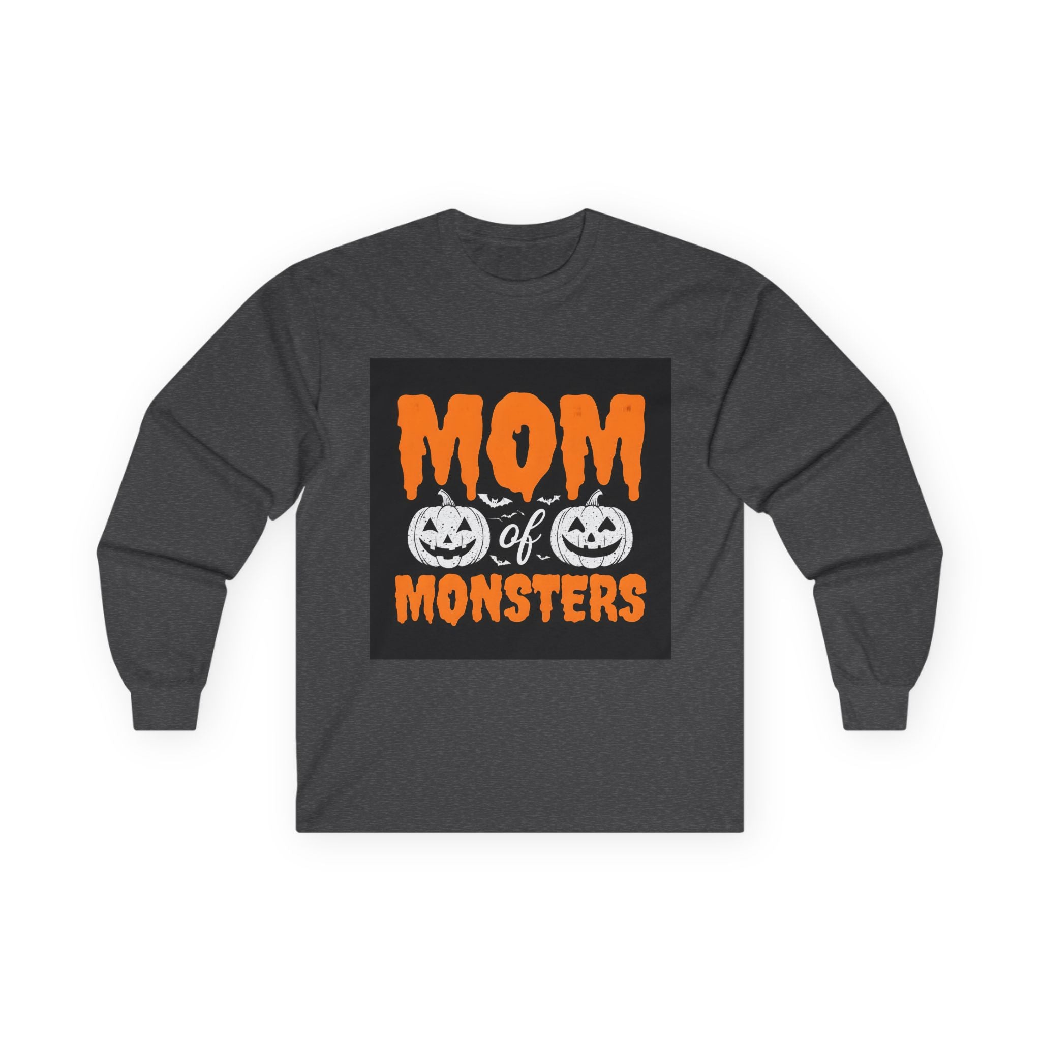 Unisex Long Sleeve Tee, Mom of Monsters Halloween Shirt, Spooky Season Apparel, Fall Festival Outfit, Halloween Gift for Moms