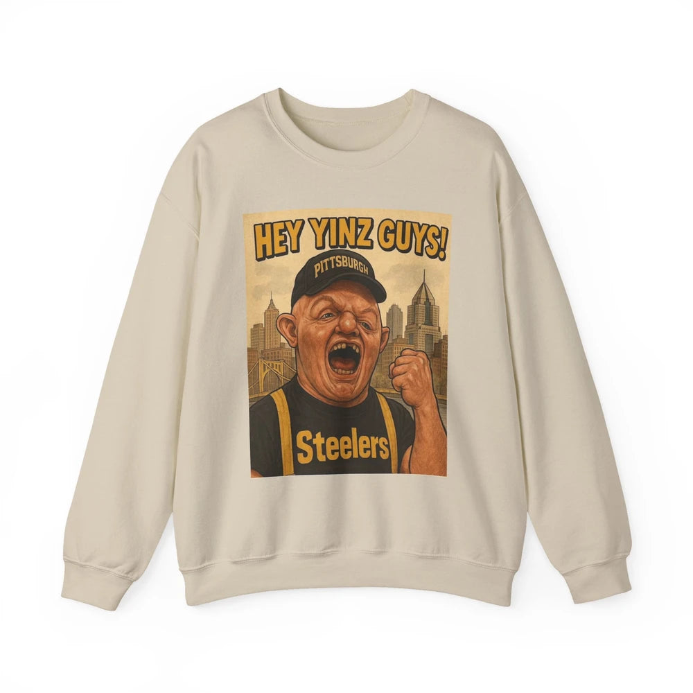 Pittsburgh Inspired Unisex Crewneck Sweatshirt - Hey Yinz Guys! Sports Apparel, Casual Wear, Gift for Fans, Cozy Layering Piece, [...]