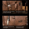 Retro Leather Computer Backpack