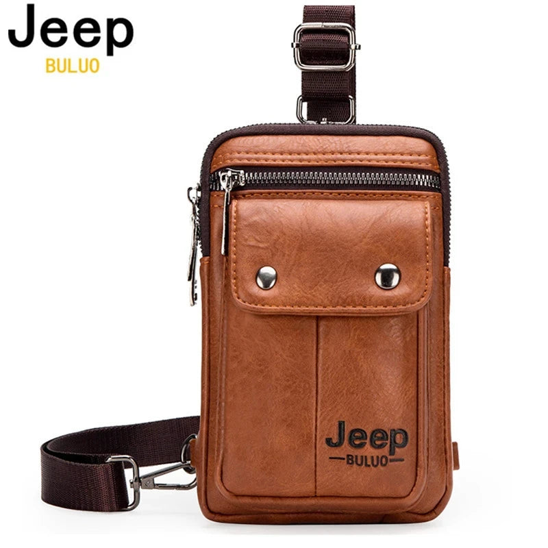 Jeep Buluo Leather Waist Bag