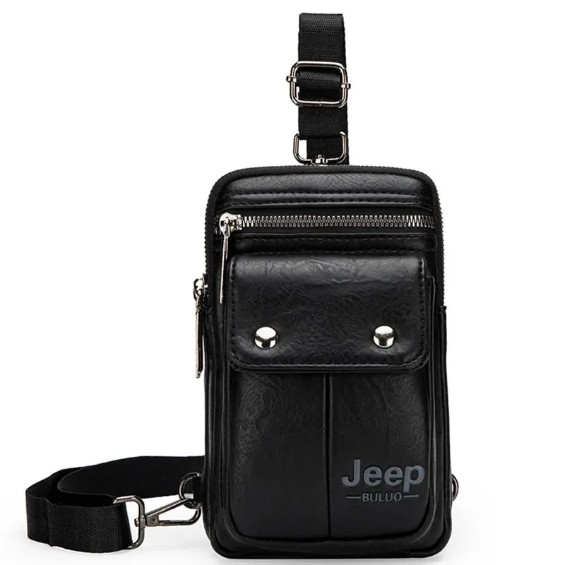 Jeep Buluo Leather Waist Bag