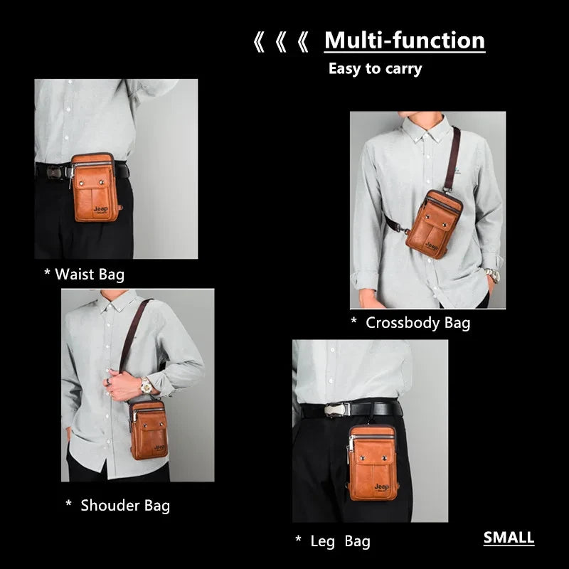Jeep Buluo Leather Waist Bag