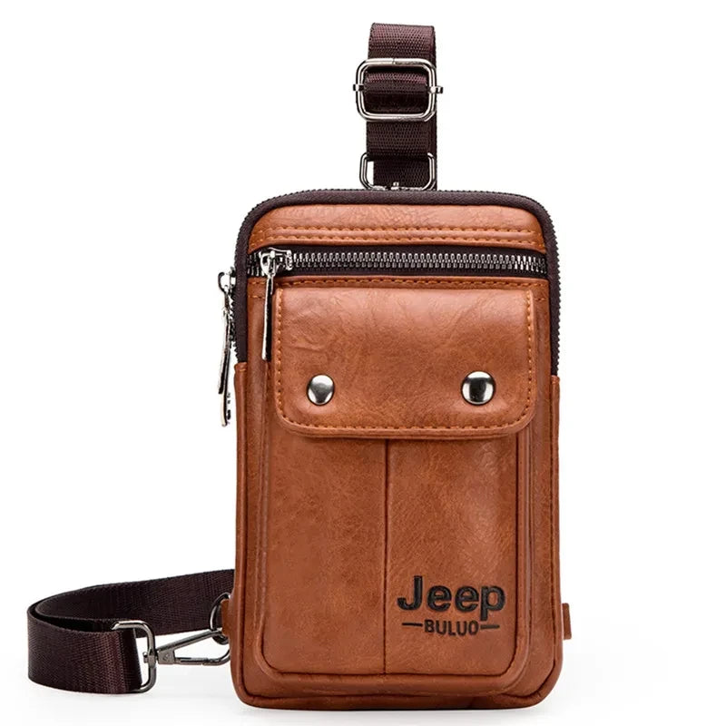 Jeep Buluo Leather Waist Bag
