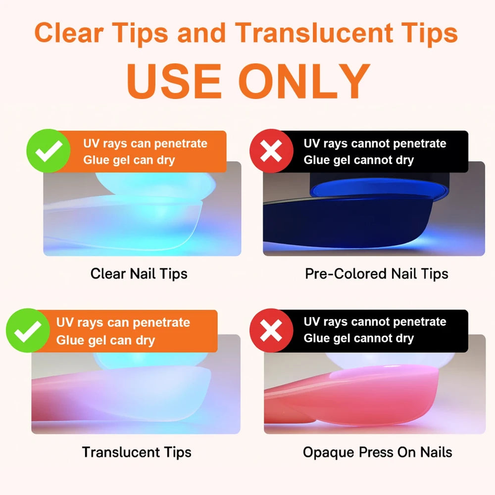 Solid Nail Tips Gel
