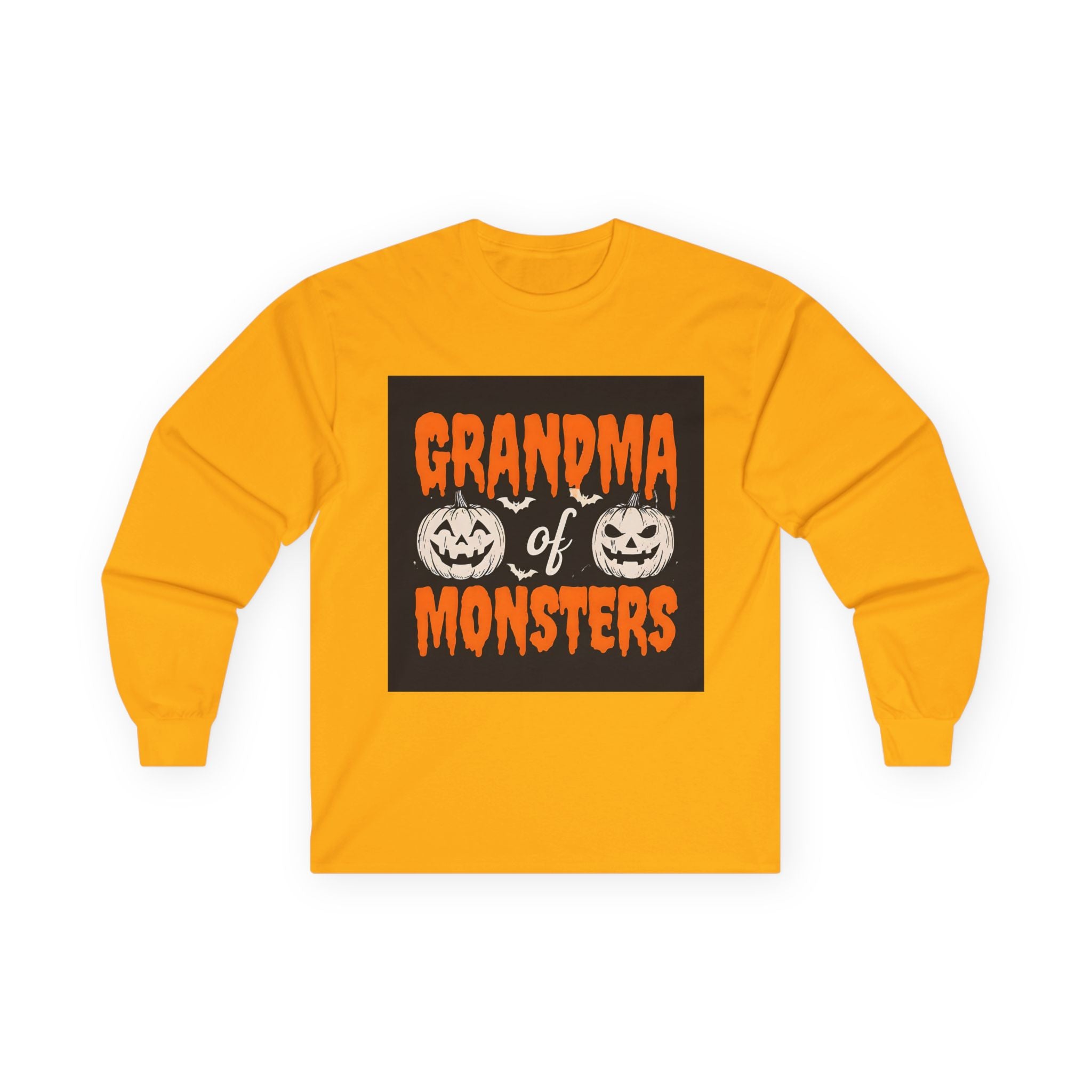 Grandma of Monsters Long Sleeve Tee - Perfect for Halloween, Gift for Grandmothers, Cozy Fall Apparel, Spooky Season Fashion, Funny [...]