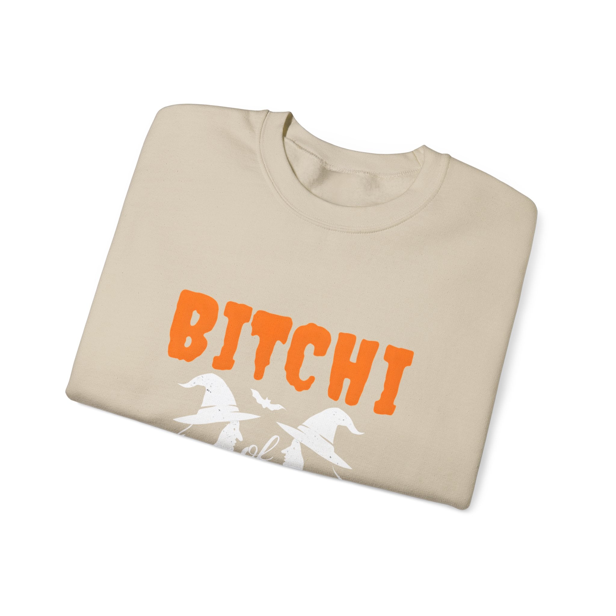 BITCHI WITCHI Unisex Heavy Blend Crewneck Sweatshirt, Trendy Sweatshirt, Halloween Apparel, Witchy Vibe Clothing, Cozy Gift for Her, [...]