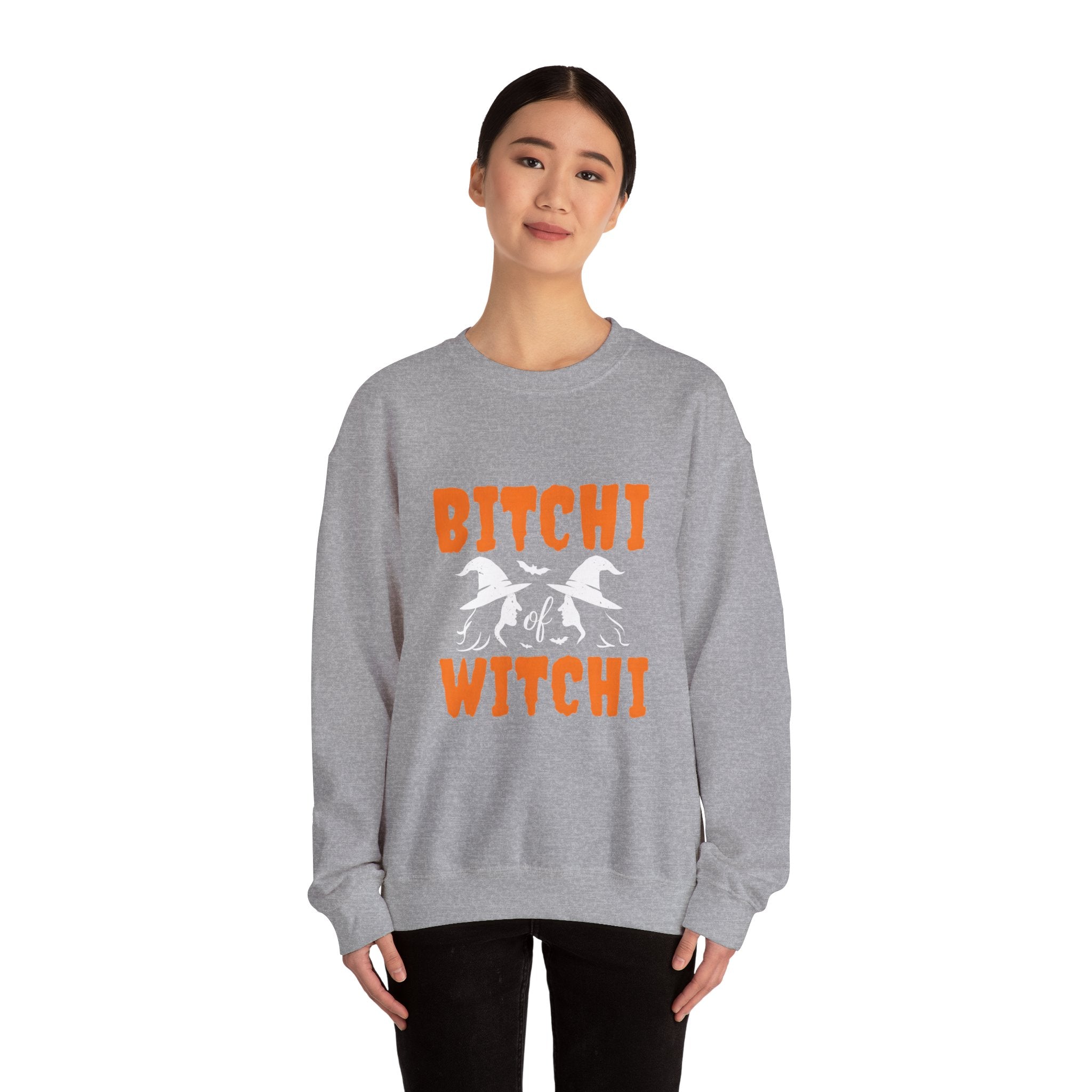 BITCHI WITCHI Unisex Heavy Blend Crewneck Sweatshirt, Trendy Sweatshirt, Halloween Apparel, Witchy Vibe Clothing, Cozy Gift for Her, [...]