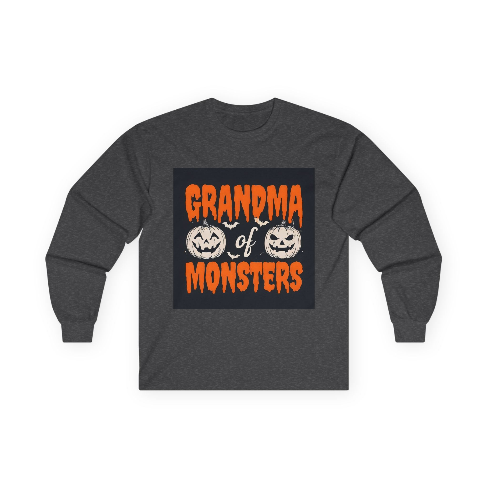Grandma of Monsters Long Sleeve Tee - Perfect for Halloween, Gift for Grandmothers, Cozy Fall Apparel, Spooky Season Fashion, Funny [...]